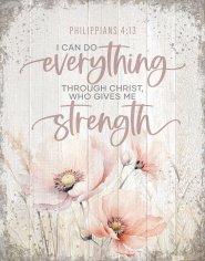 Wall Plaque-Timberland Art-I Can Do Everything (11.75 x 15)