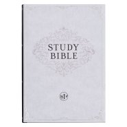 Black with White Dust Jacket Hardcover King James Version Study Bible