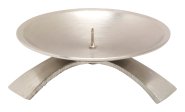Nickel Plated Candlestand with Small Thorn D 9.5 cm