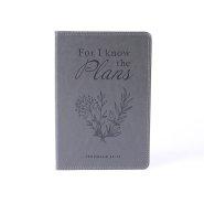 Jeremiah 29:11 Grey Imitation Leather Journal