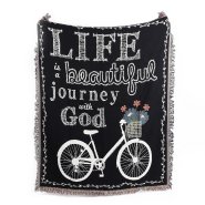 Life Is A Beautiful Journey With God Tapestry 150 x 132cm