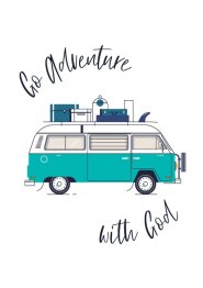 Go Adventure with God' Mini Card (Green)