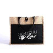 Unfailing Love Jute Tote Bag