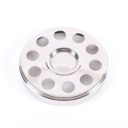 Silver Finish Deluxe Communion Mini Bread Plate Tray & Bread Disc