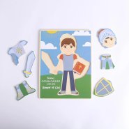Armor Of God Boy Build-A-Kid Wooden Puzzle
