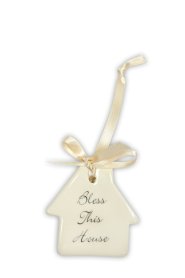 Bless This House Small CeramicWith Ribbon