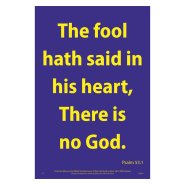 Waterproof Scripture Poster: Ps. 53.1
