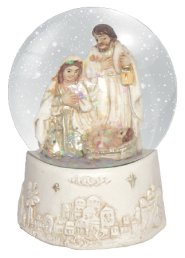 2 1/2" Holy Family Resin Nativity Waterball