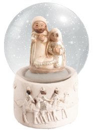 2 1/2" Holy Family Resin Nativity Waterball