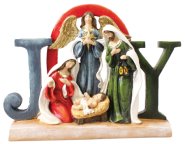 6 3/4" Joy Resin Nativity