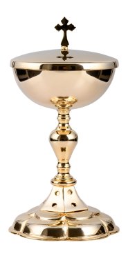 Gold Plated Ciborium H 25 cm