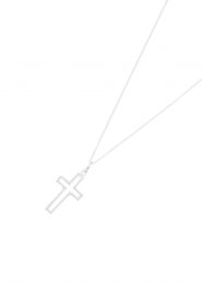 Silver Open Cross Pendant