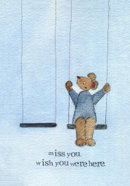 Thinking Of You Card Wish You Were Here Single card