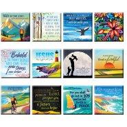 Variety pack of 12 Inspirational Fridge Magnets
