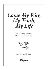 Come My Way - Octavo