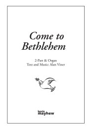 Come To Bethlehem - Octavo