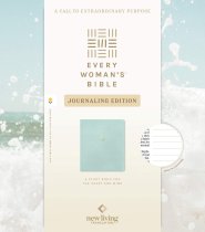 NLT Every Woman's Bible, Journaling Edition, Filament Enabled (LeatherLike, Seafoam Blue, Red Letter)