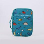 Strong & Courageous Canvas Bible Cover - Medium