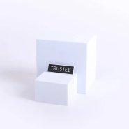 Badge Engraved Trustee Black Pin