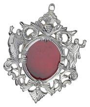 Silver Plated Wall Reliquary 9x12 cm