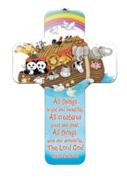 Children's Wooden Cross - All Things Bright & Beautiful (12480)