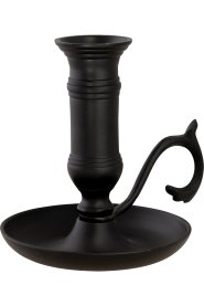 Black Iron Candle Holder H 11 cm