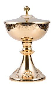 Golden Plated Ciborium H 24.5 cm