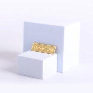 Badge Metal Deacon Goldtone Pin