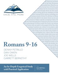 EXCEL STILL MORE BIBLE WORKSHOP: Romans 9-16