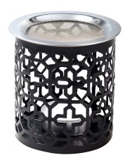 Black Steel Incense Burner H 8 cm
