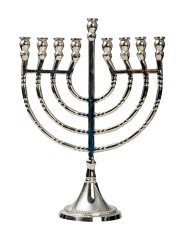 Nickel Plated Chanuka H 21.5 cm