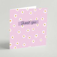 Thank You Daisy Square Card