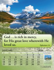 Joyful News 2026 Scripture Calendar Pack of 10