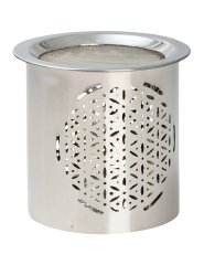 Iron Silver Incense Burner H 8 cm