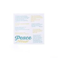 Prayers In My Pocket Peace 8"x8"  Pack of 6