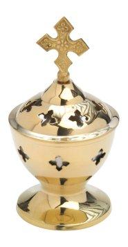 Incense bowl with Cross H 13 cm
