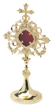 Gold Plated Reliquary H 34 cm
