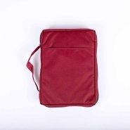 Plain Burgundy Canvas Bible Cover - Extra Large