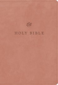 ESV Large Print Compact Bible, Red Letter (TruTone, Blush Rose)