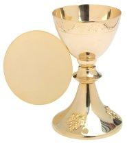 Golden Plated Chalice with Paten H 20 cm