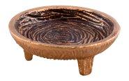 Brown & Gold Incense Bowl D 13 cm