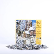 Church In The Snow Jigsaw Puzzle - 1000 Pieces