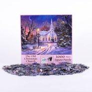 The Old Christmas Church Jigsaw Puzzle - 1000 Pieces