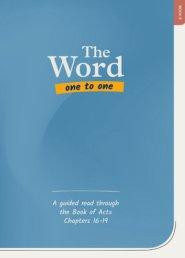 The Word One to One: Acts Book 8
