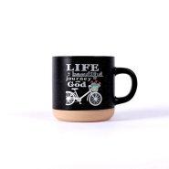 'Life Is A Beautiful Journey' Black Mug 11oz (325ml)