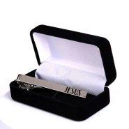 Tie Bar Jesus Silver