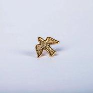 Lapel Pin Descending Dove Outline Gold Pack of 6