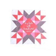 Prayer Cloth Quilt Healer Ps. 147:3 Pack of 6