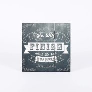 He Will Finish Wood Slat Wall Decor