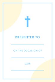 Bookplate Presentation Stickers - Cross Icon (Pack of 8)